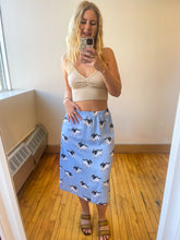 Blue Boston Print Skirt