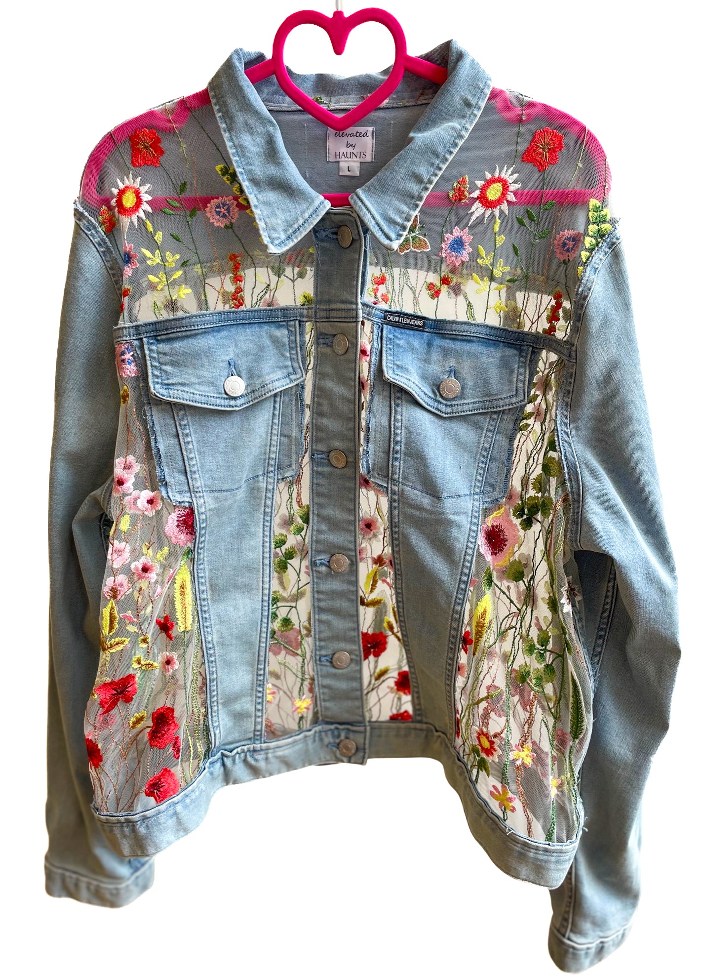 Butterfly Denim Jacket, Customizable, Many Sizes, Styles, and Washes. outlet