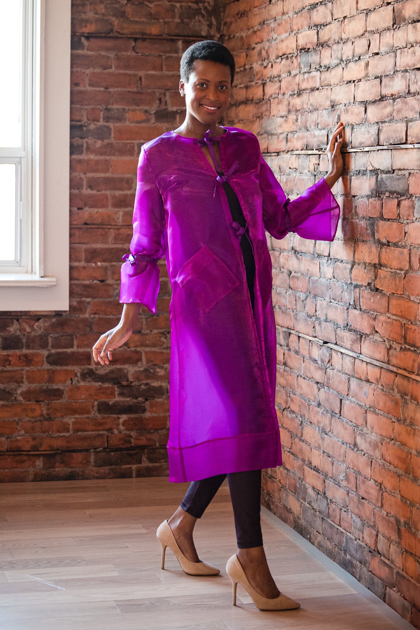 organza coat over dress Oyemwen Organza Jacket and Beaded Dress