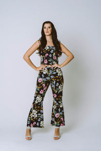 Groove Party Trousers- Midnight Flower