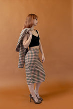 Métier Pencil Skirt- Camel Plaid